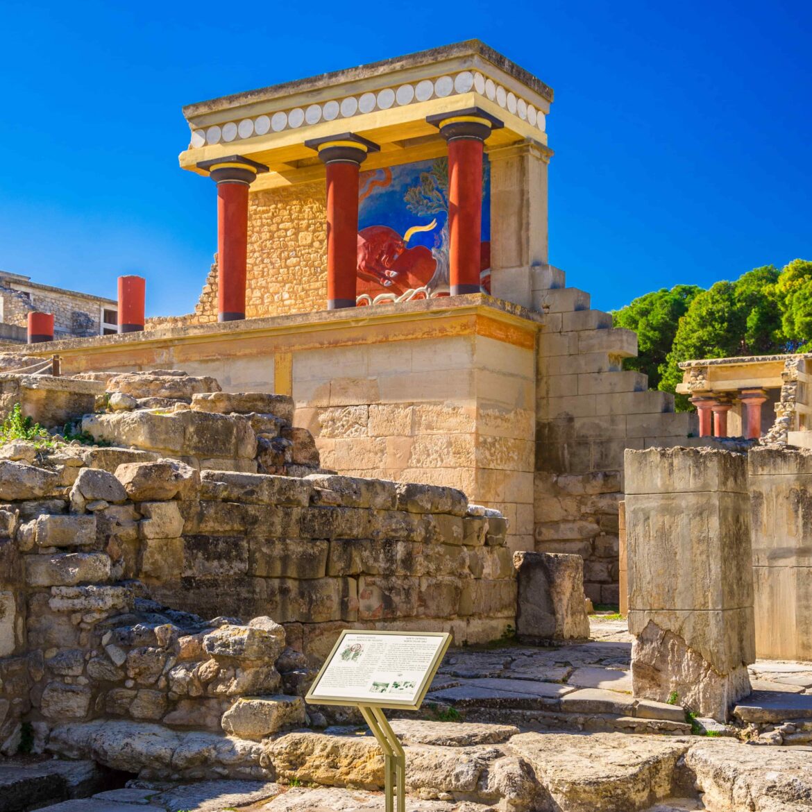 Knossos (No Guide) & Heraklion City Pickup from Panormo area
